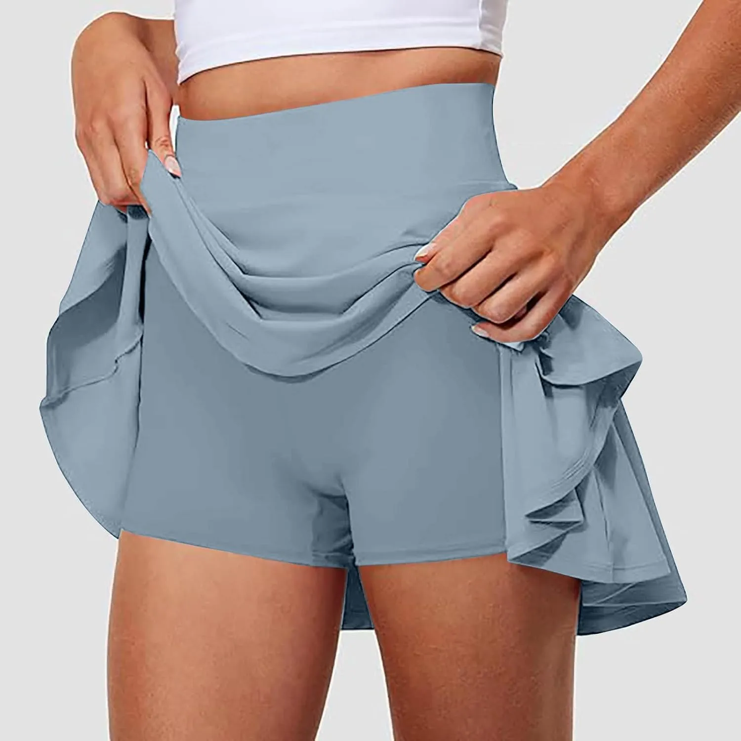 Tennis Skirts for Women Built in Shorts High Waisted Skorts Mini Skirt with Pockets for Golf Athletic Running Workout