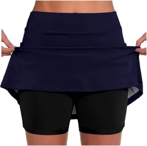 Tennis Skirts for Women Trendy High Waist Tummy Control Running Athletic Short Skirts with Pockets Casual Sports Skorts
