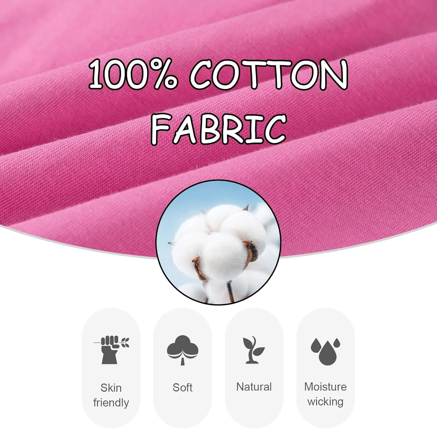 UNACOO 2 Packs 100% Cotton Tiered Ruffle Skirt with Elastic Waistband for Girls