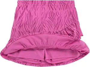 UNACOO 2 Packs 100% Cotton Tiered Ruffle Skirt with Elastic Waistband for Girls