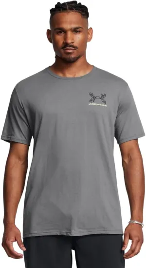 Under Armour Mens Schematic Elk Short Sleeve T Shirt | Casual Hunting Apparel | Elk and Antler Graphic Tee