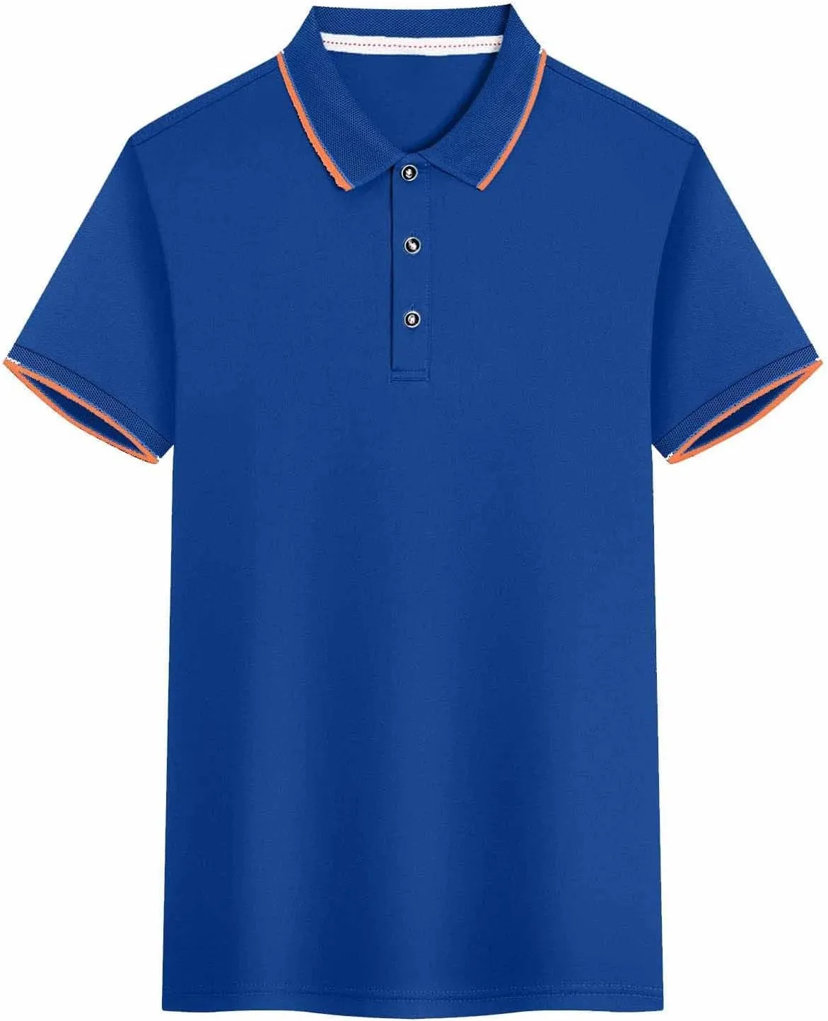 Unisex Polo Shirts Moisture Wicking Quick-Dry Short Sleeve 3 Buttons Solid Golf Shirt Casual Premium Summer Workout Tee Tops
