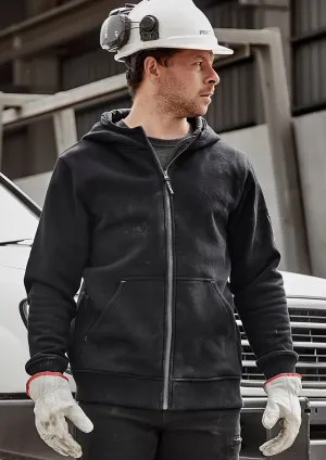 Unisex Zip Front Multi-Pocket Hoodie XXS / Charcoal/Black