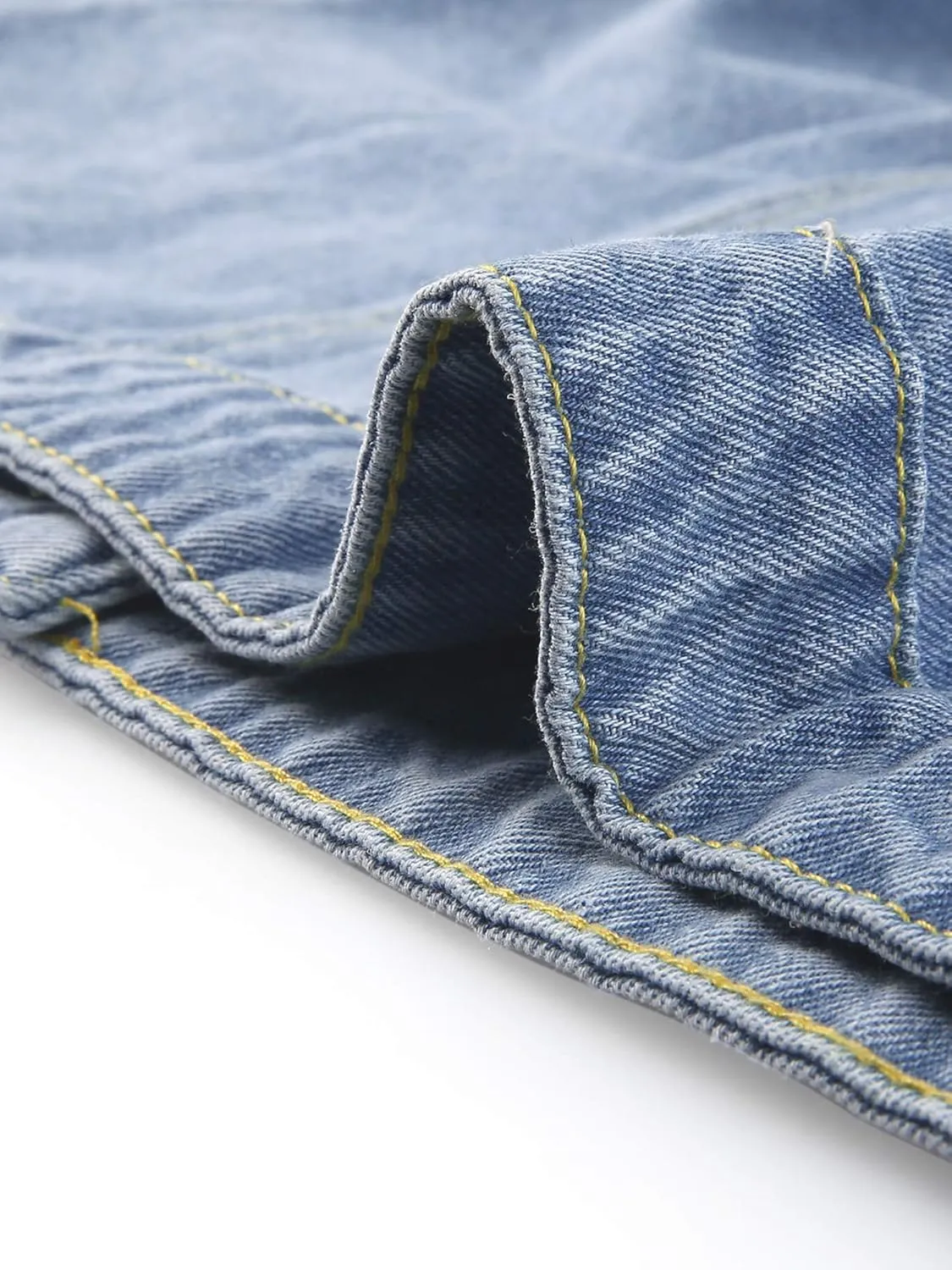 uxcell Denim Vest Top for Women Plus Size Sleeveless Button Down Waistcoat with Two Chest Flap Pockets Jean Jacket Vest