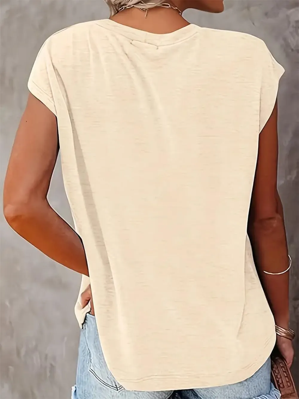 VKEGNIO Magical Tank Tops for Women Cute Graphic Printed V-Neck Tee Casual Summer Family Vacation Sleeveless Shirt Tops