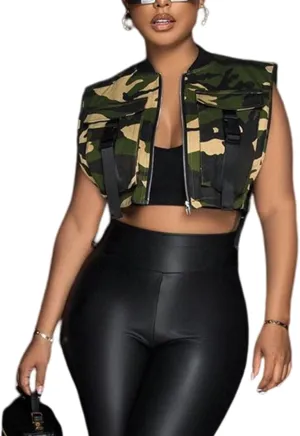 Women 2024 Summer Fashion Causal Denim Vest Sexy Tank Tops Relax Fit Cropped Jean Vest Jacket