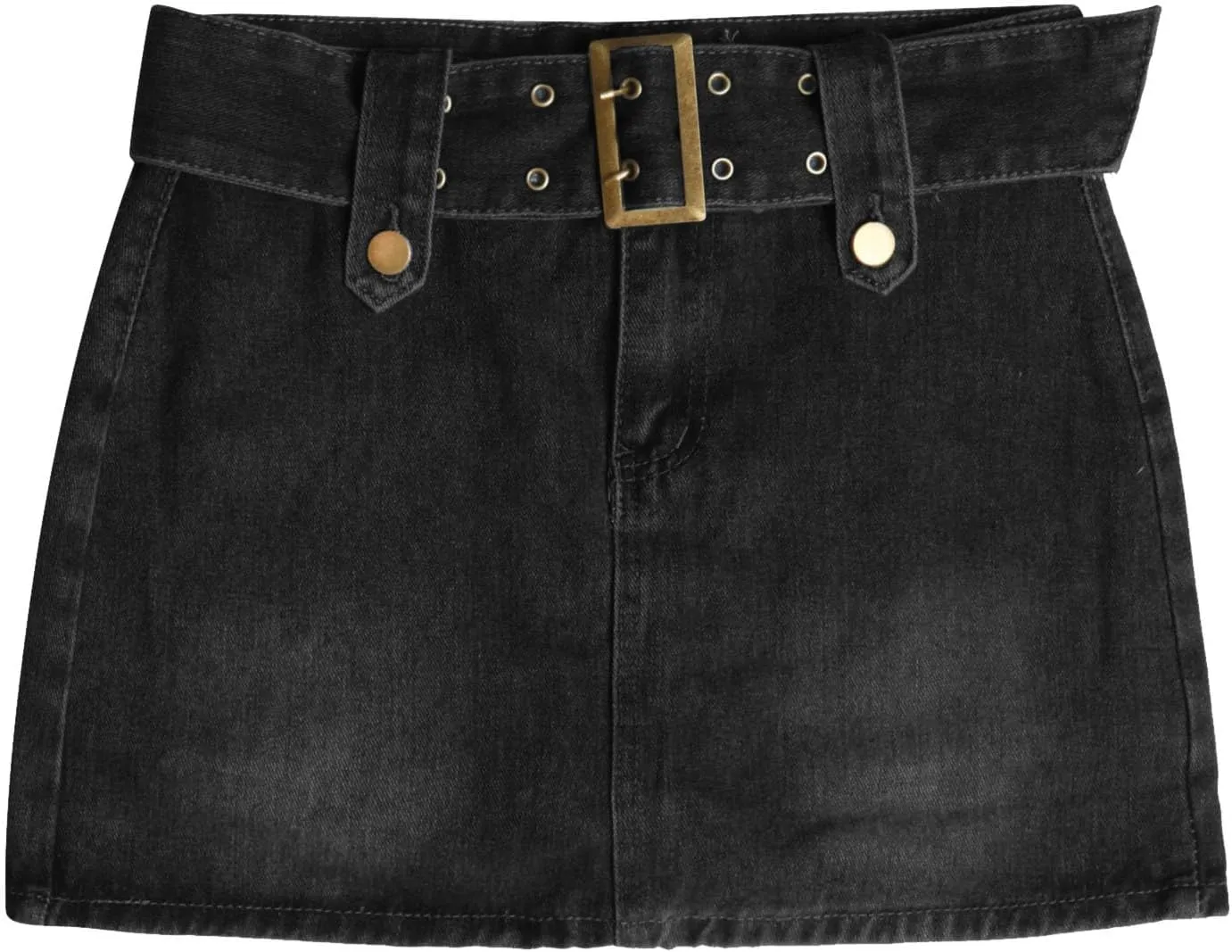 Women Mini Skirt Denim Skirt Short Skirt Bodycon Skorts Short Loose Fitting Casual High Waist Solid Color