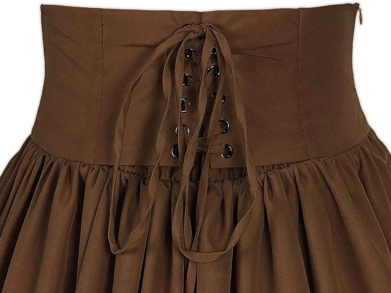 Women Victorian Skirt Medieval Renaissance Peasant Skirt Floor High Waisted Fluttering Long Skirt
