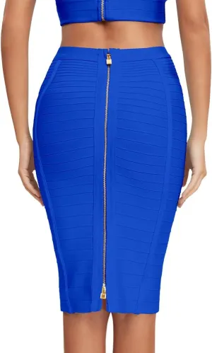 Women's Bandage Skirt High Waist Bandage Skirt Pencil Skirt