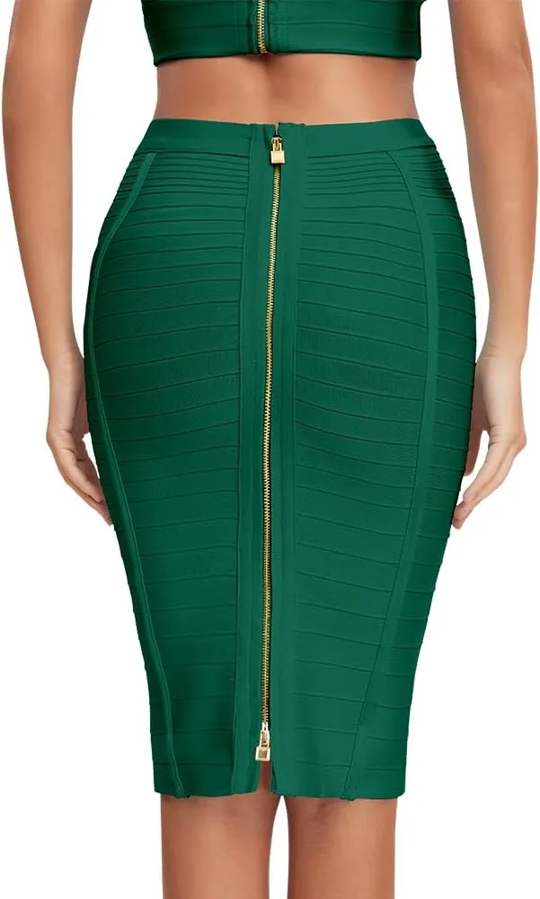 Women's Bandage Skirt High Waist Bandage Skirt Pencil Skirt