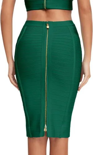 Women's Bandage Skirt High Waist Bandage Skirt Pencil Skirt