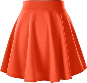Womens High Waist A Line Mini Skirt Fashion Casual Pleated Skort Short Mini Petticoat Skirts for Tennis Golf