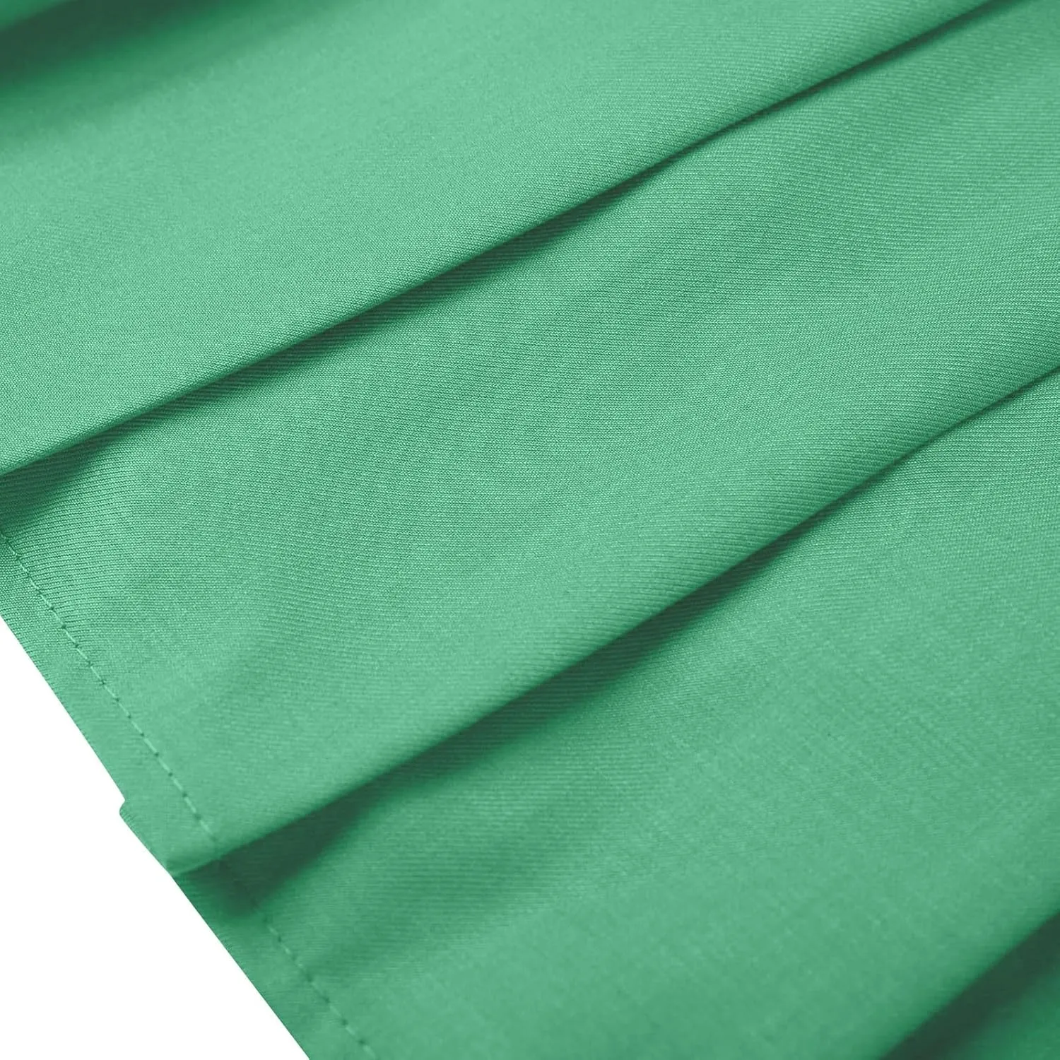 Women's High Waisted Pleated Midi Skirt, Solid Color Basic A-Line Skirts School Uniform Outdoor Sports Tennis Skirt