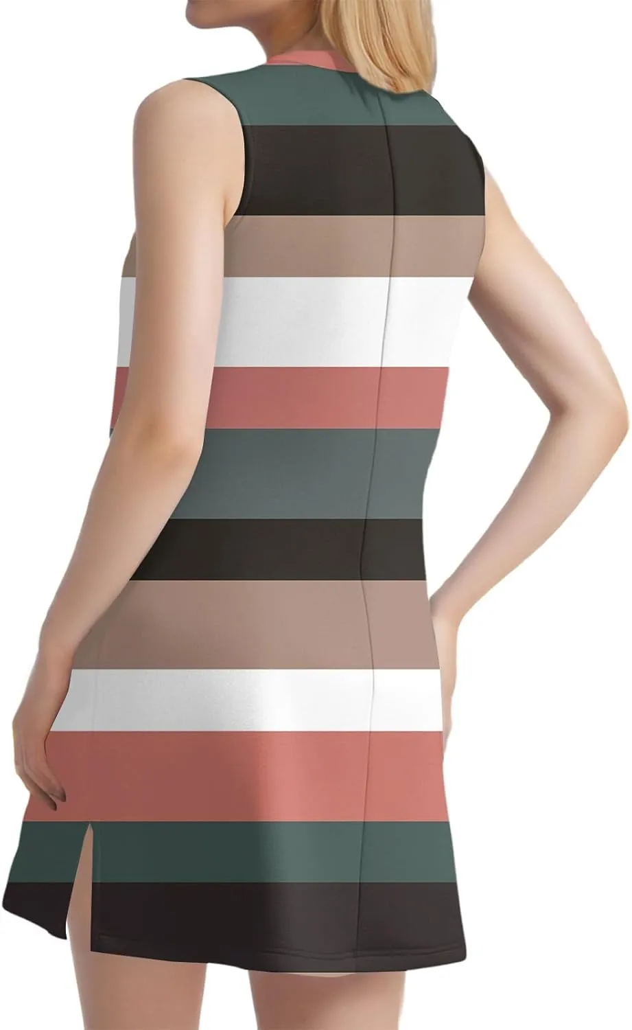 Women's Sun Dresses 2025 Vacation Polka Dot V Neck Sleeveless Tank Sundresses Beach, S-3XL