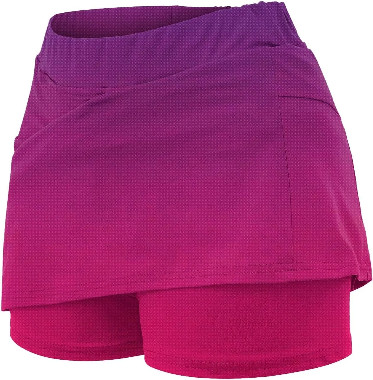 Women's Tennis Skirts 2 in 1 Athletic Tie-Dye High Waisted Stretchy Tennis Skort A-line Casual Y2K Summer Workout Golf Shorts