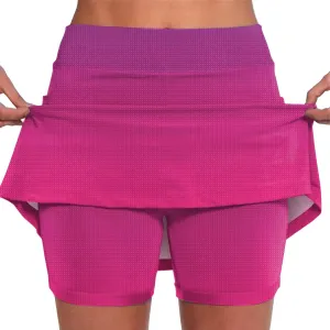 Women's Tennis Skirts 2 in 1 Athletic Tie-Dye High Waisted Stretchy Tennis Skort A-line Casual Y2K Summer Workout Golf Shorts