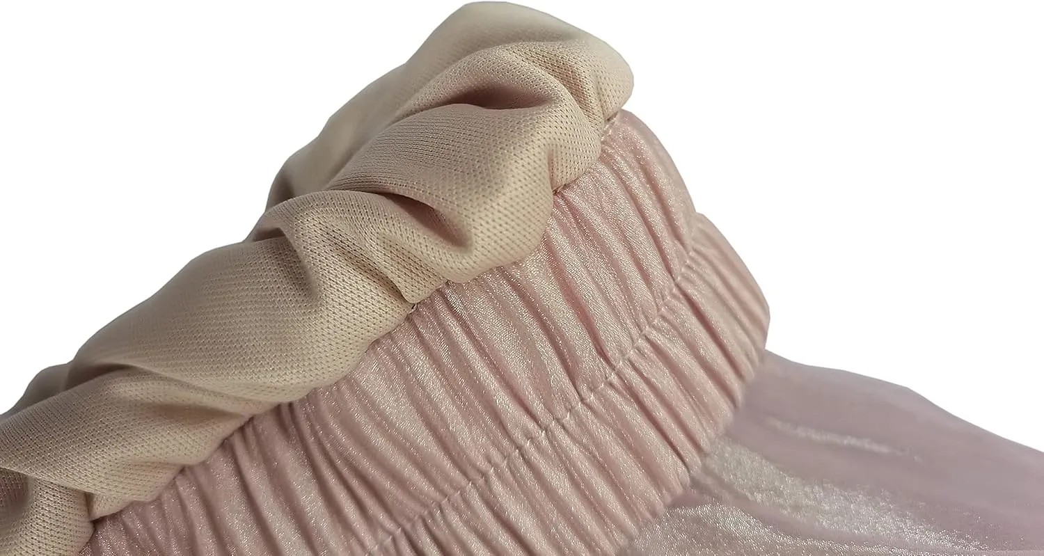 Womens Tulle Skirt Elastic High Waist Pleated A-line Fairy Skirt Layered Mesh Flowy Tutu Skirts