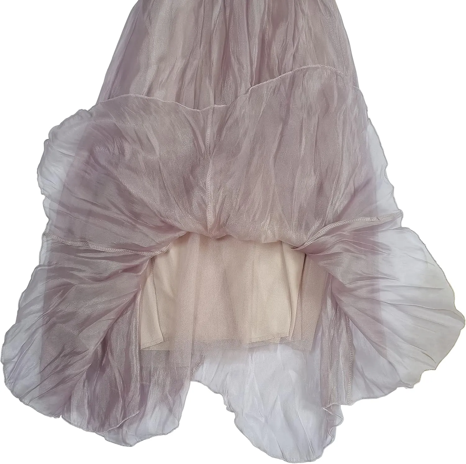 Womens Tulle Skirt Elastic High Waist Pleated A-line Fairy Skirt Layered Mesh Flowy Tutu Skirts