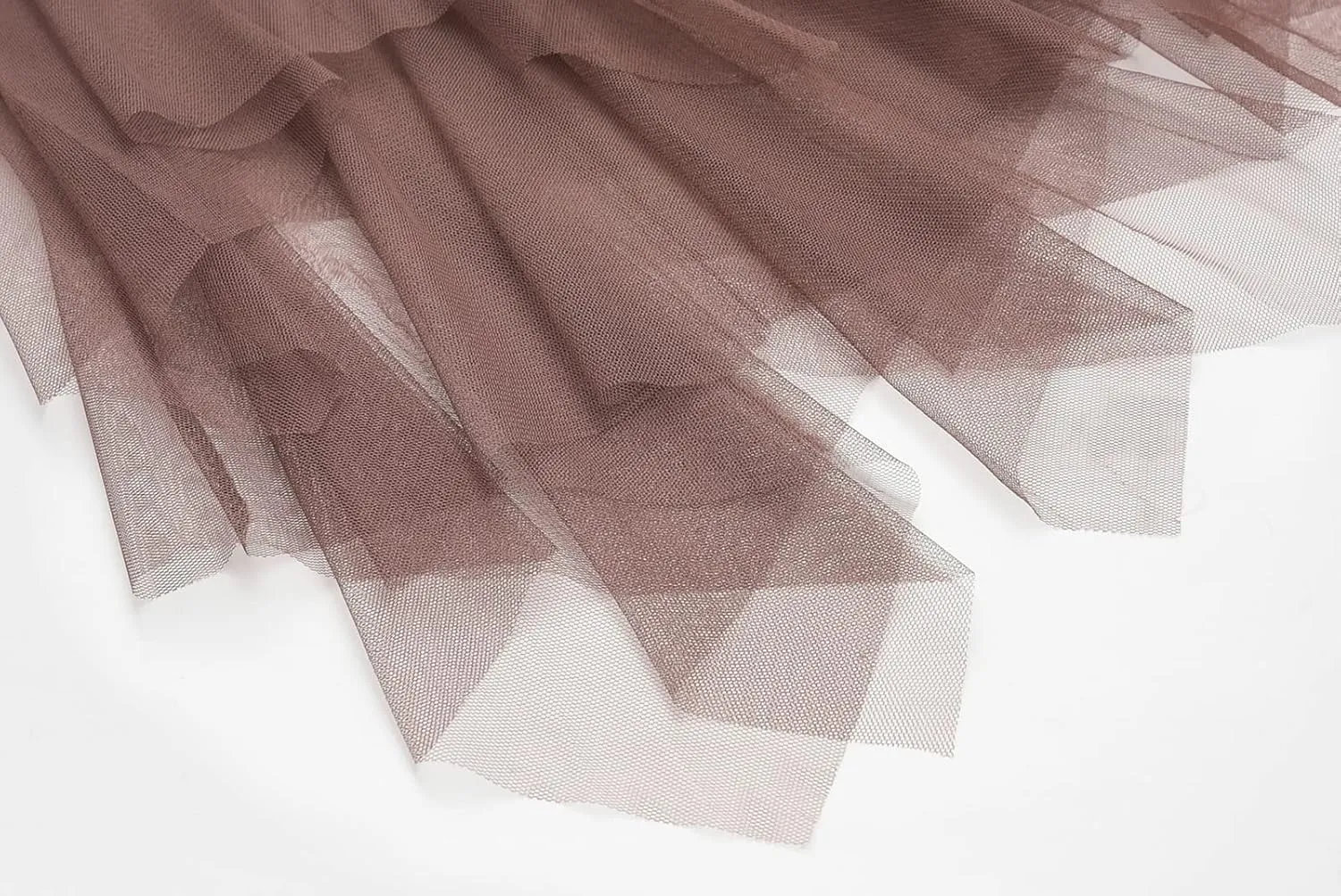 Women's Tulle Skirt Mesh Pleated Skirt Elastic High Waist Layered A-Line Swing Skirt Ladies Fashion Pleated Midi Skirt