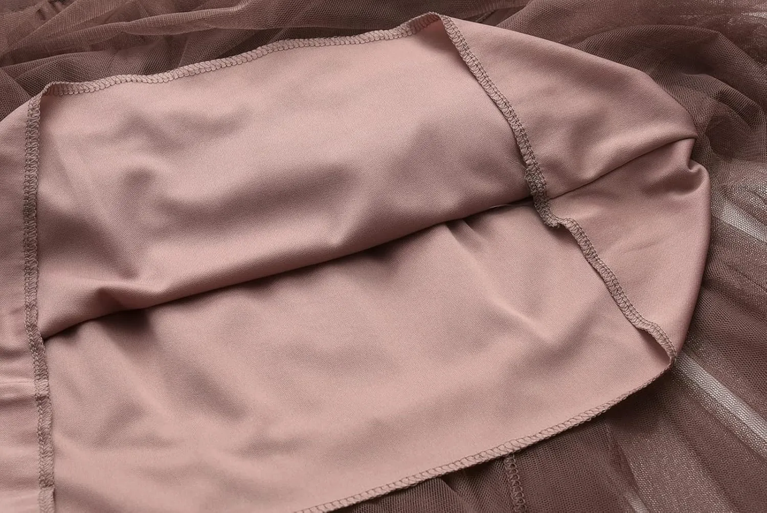 Women's Tulle Skirt Mesh Pleated Skirt Elastic High Waist Layered A-Line Swing Skirt Ladies Fashion Pleated Midi Skirt