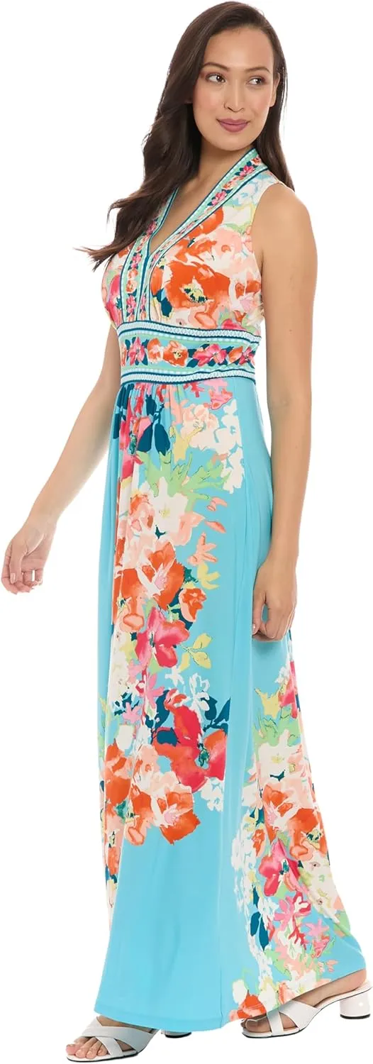 Women's V-Neck Sleeveless Maxi