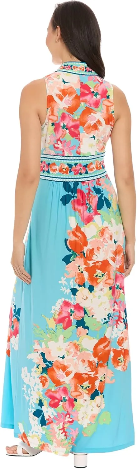 Women's V-Neck Sleeveless Maxi