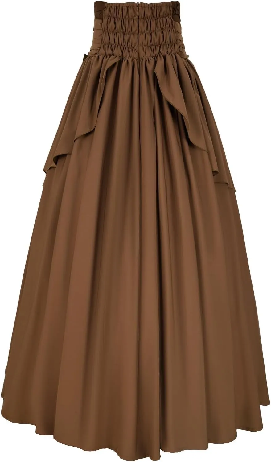 Women's Victorian Vintage Skirt Renaissance Medieval Pirate Peasant Maxi Elastic High Waist Skirts
