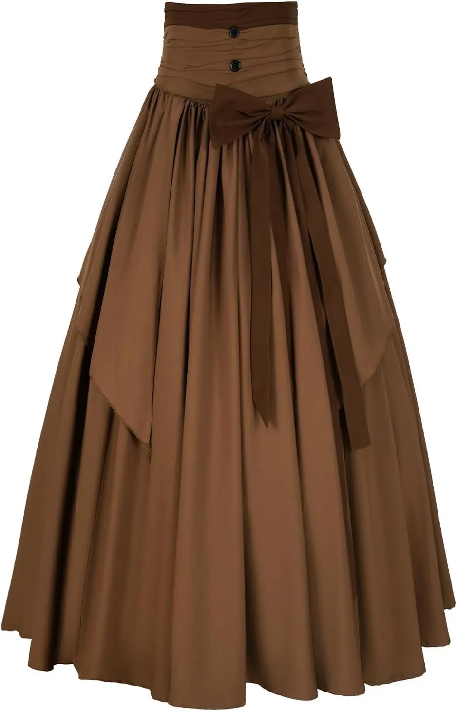 Women's Victorian Vintage Skirt Renaissance Medieval Pirate Peasant Maxi Elastic High Waist Skirts