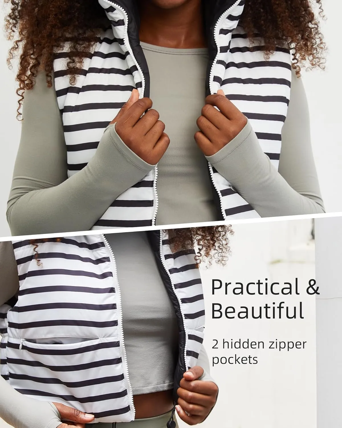 Xeoxarel Women's Crop Puffer Vest with Pockets (XS-XXL)