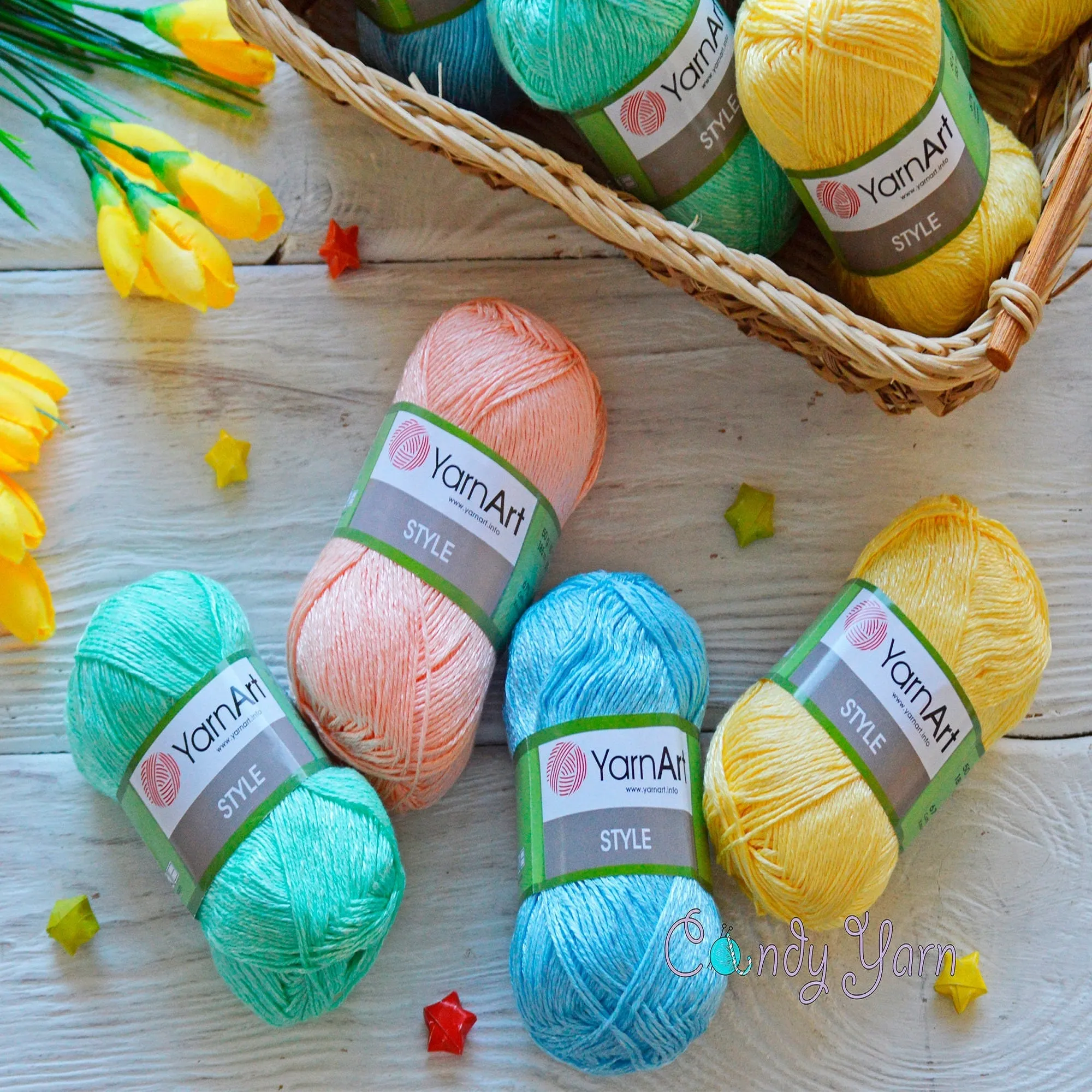 YarnArt Style, 25 Colors, 1.76 oz / 202.32 yds