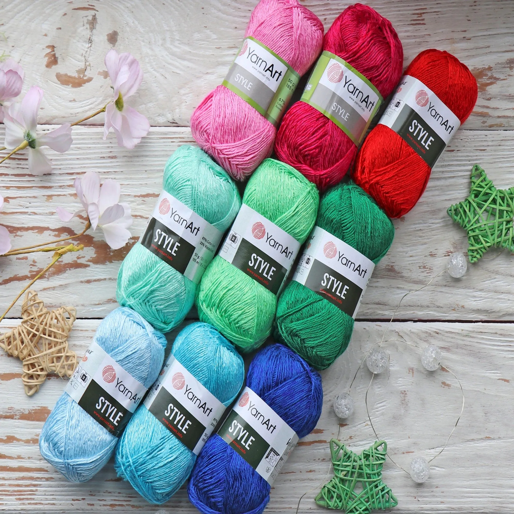 YarnArt Style, 25 Colors, 1.76 oz / 202.32 yds