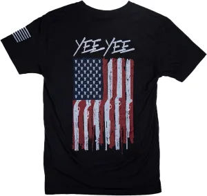 Yee Yee Apparel Patriot Graphic Tee Shirt  Mens Graphic Tees and Short Sleeve Shirts with American Flag Design