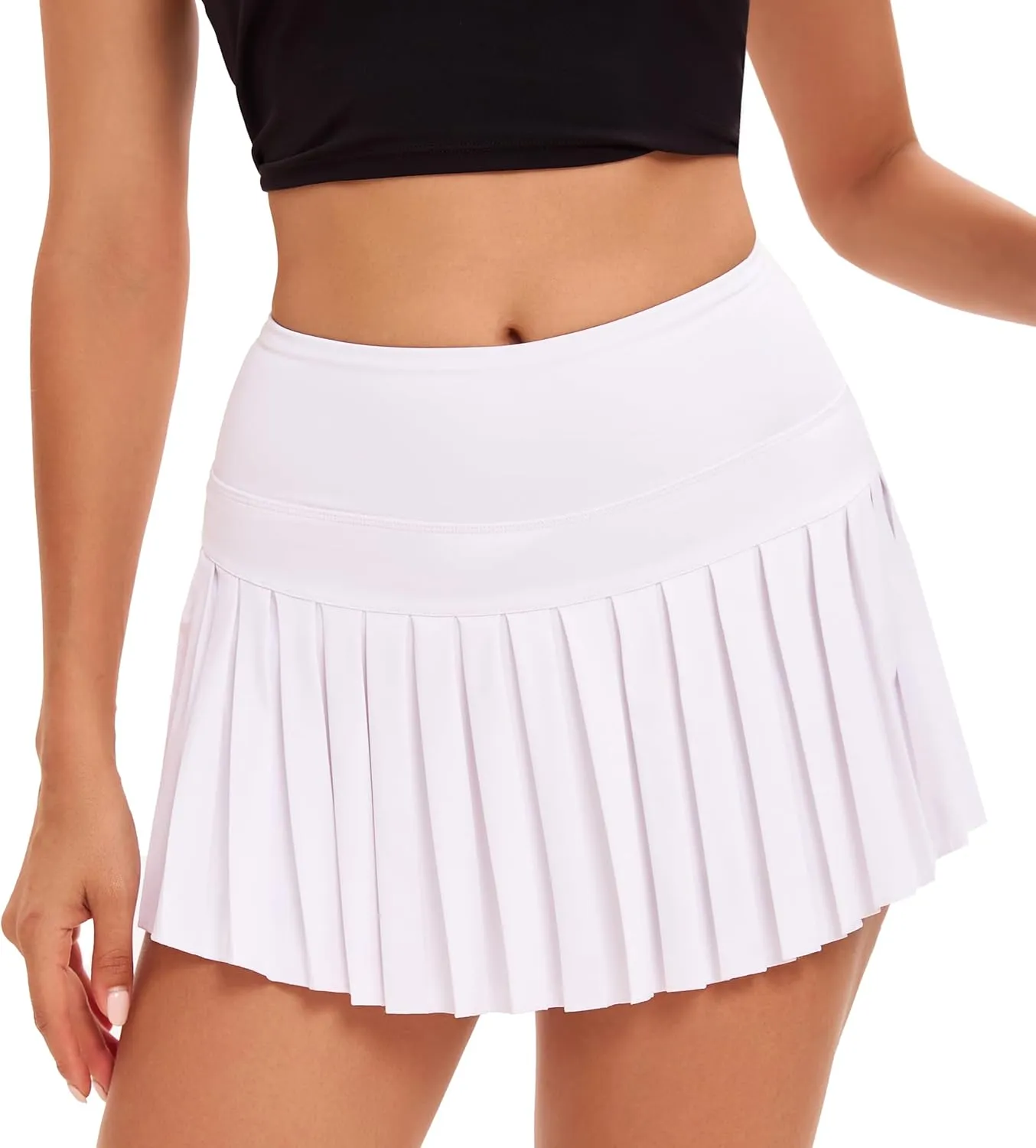 Yknktstc 3 Pack Tennis Skirt for Women with Pockets High Waist Athletic Shorts Pleated Sports Golf Skort