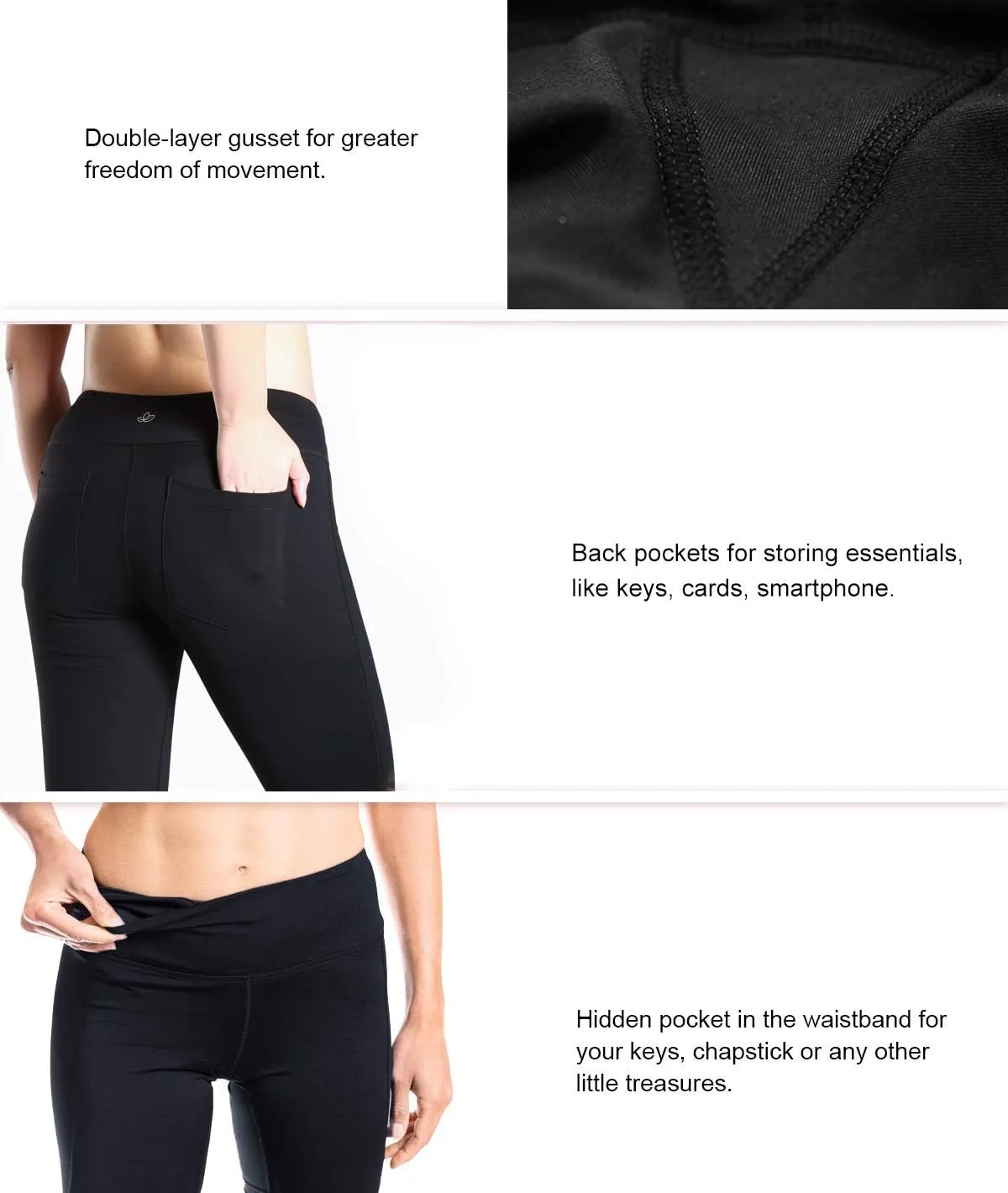 Yogipace 27"/29"/31"/33"/35"/37" Women's Straight Leg Yoga Pants Workout Pants