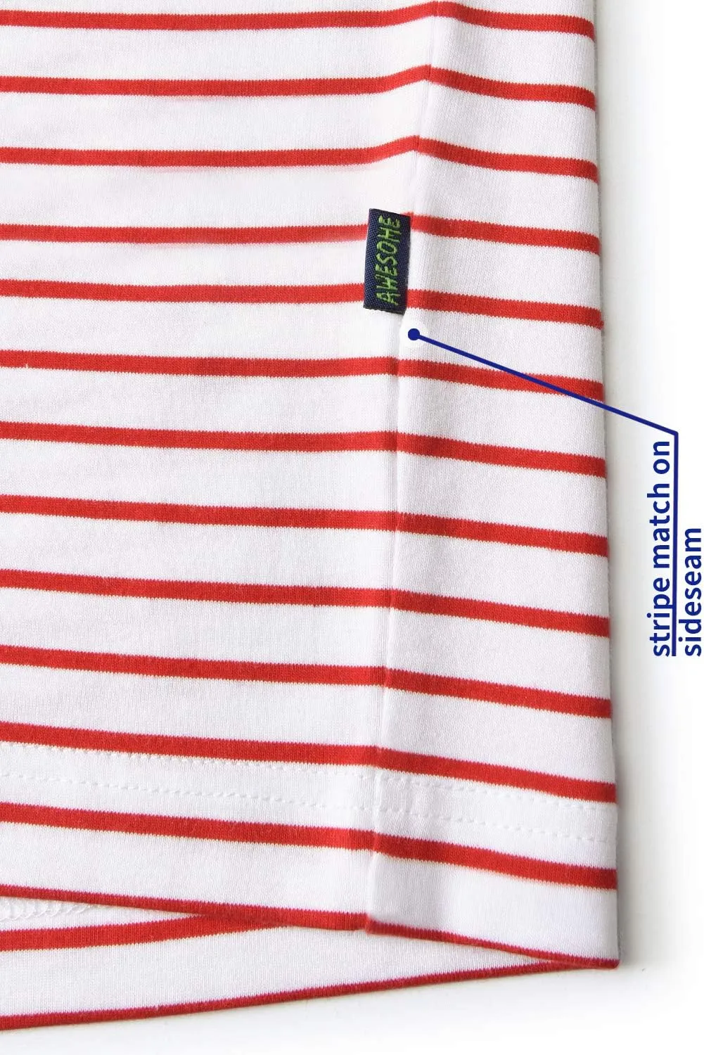 Zengjo Mens Striped T Shirt Short/Long Sleeve Crewneck Tee