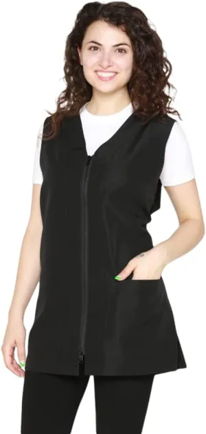Zoe Professional Salon Vest, Bleach Proof,Hair Desser Smock, Stylist Uniform for women
